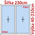 Dvoukdl Okna FIX + FIX - ka 230cm